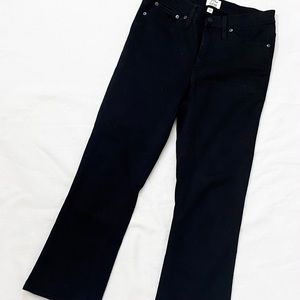 J.Crew Billie Demi Boot Crop Black Denim Jeans